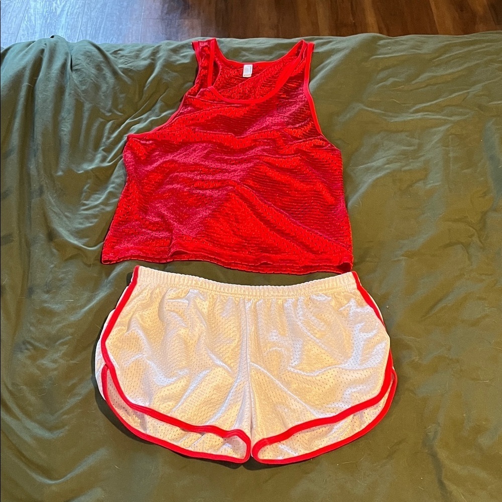American Apparel White Athletic Shorts